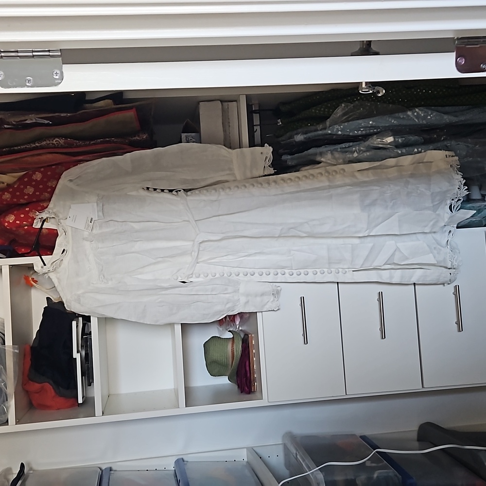 ZIMMERMANN Luminous Buttoned Smock Midi Dress size 2 - Picture 7 of 8